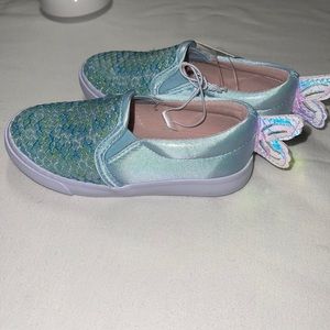 Cat & Jack Mermaid slip on tennis shoes size 7